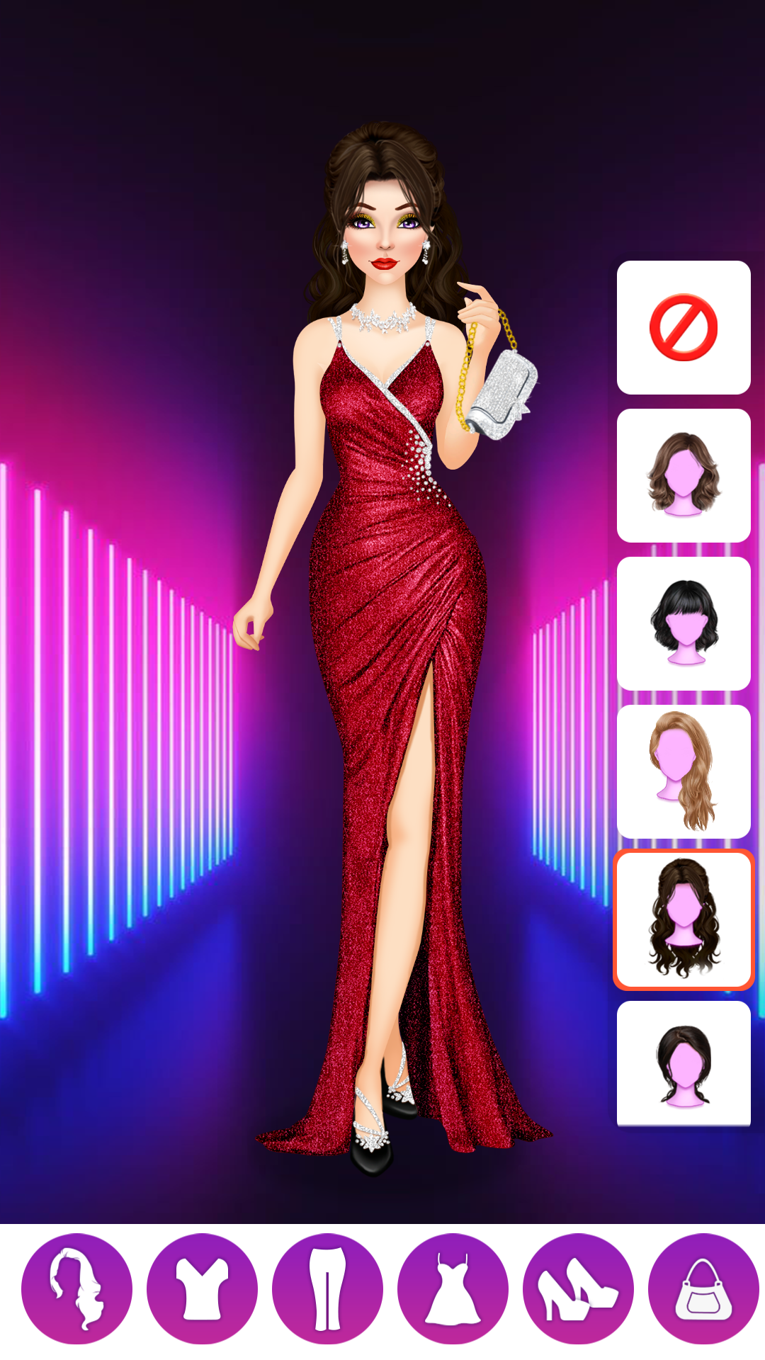 fitted lace wedding dress Left or Right Fashion Dress Up: Build Queen Magic Makeover Challenge -  Woman Fashions Battle Stylist Dressup Game main image 1