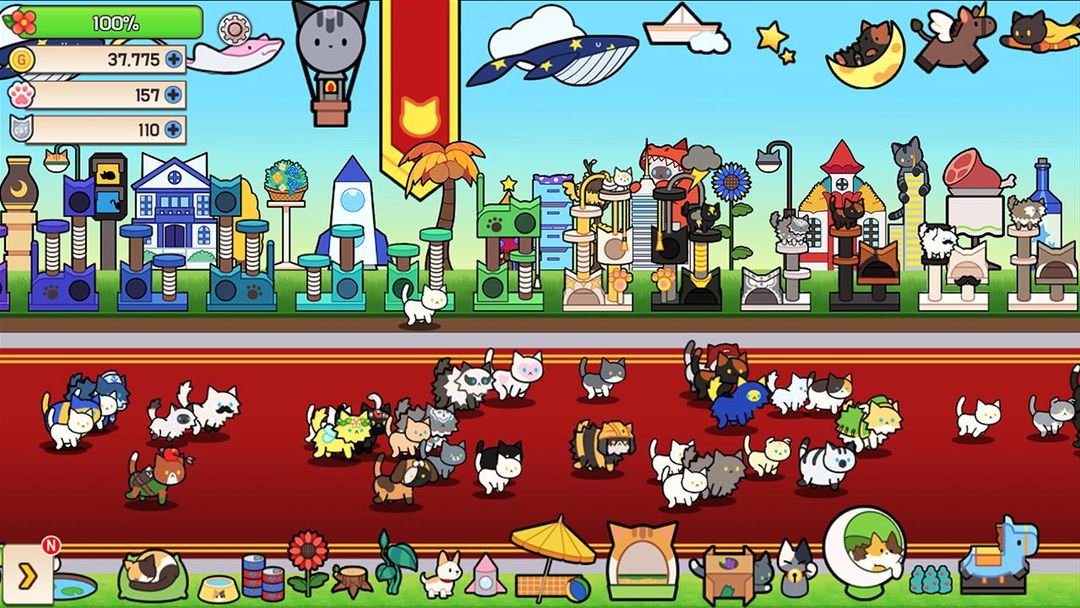 Screenshot of Cat town (Tap RPG)