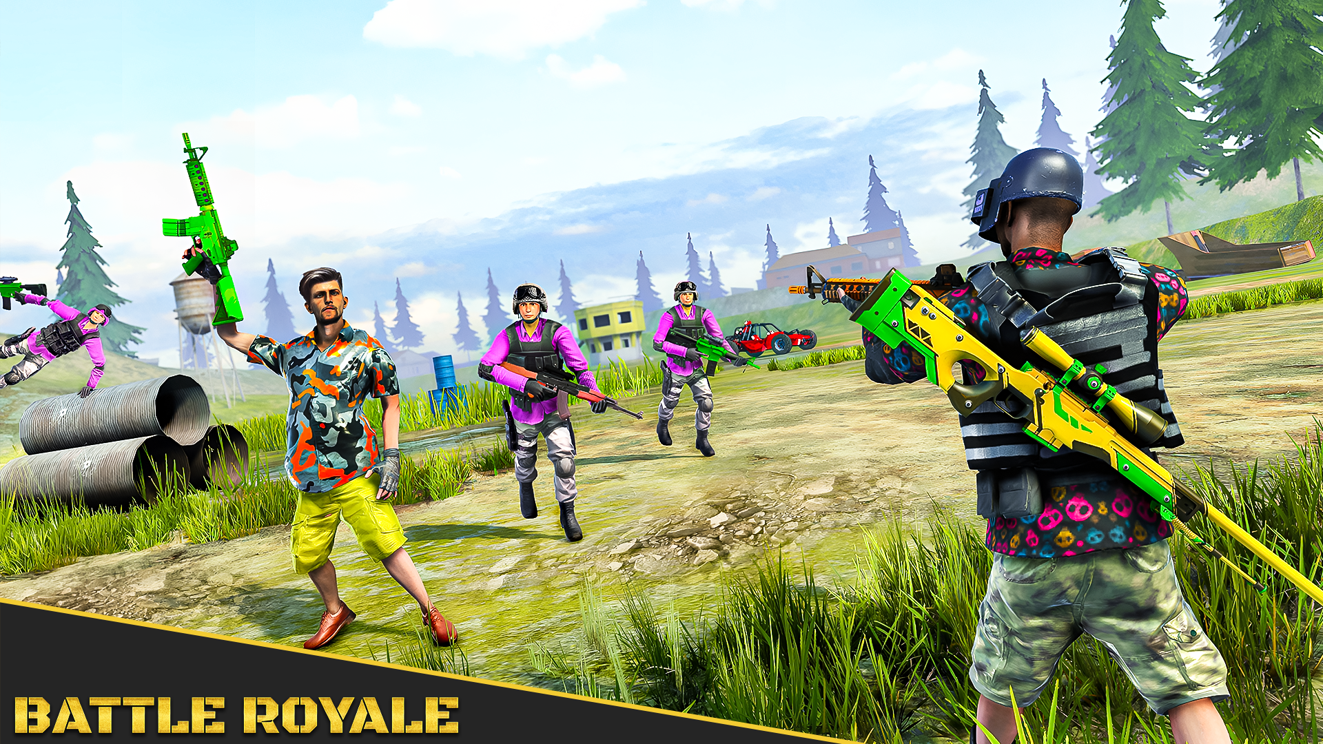 Gun Games : Fps Battleground Game Screenshot