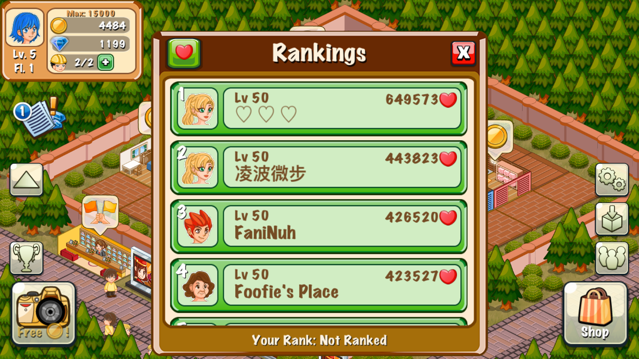 Cuplikan Layar Game Hotel Story: Resort Simulation