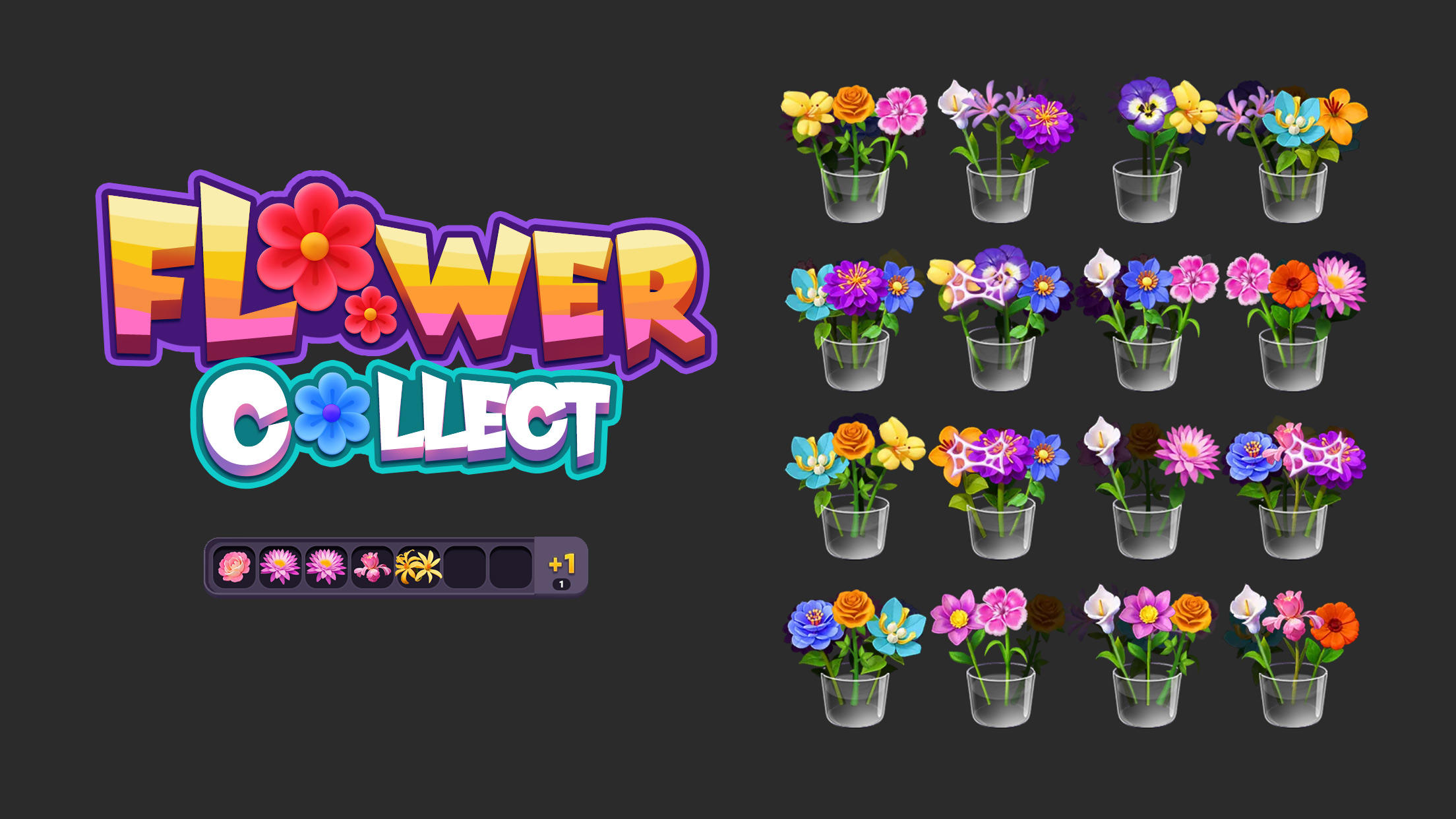 花コレクト -  Flower Sort ゲームのスクリーンショット