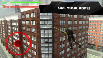 Green Rope Hero in City Game Screenshot