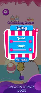 Cute Molang Kawaii Tile Match Game Screenshot