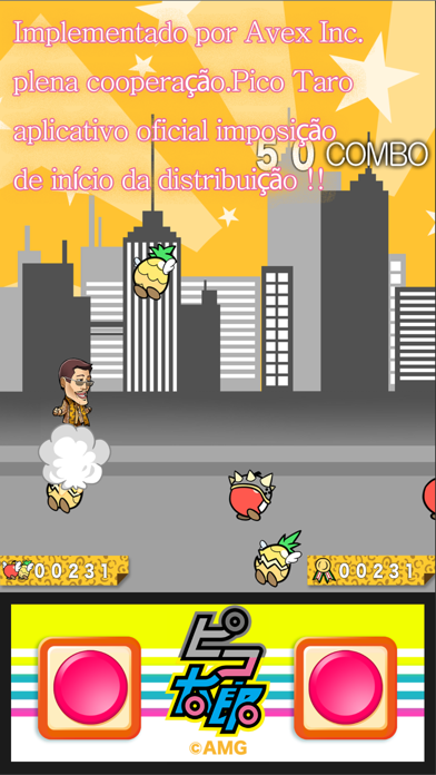 Captura de Tela do Jogo 【PIKO-TARO official】PPAP RUN! - Pen-Pineapple-Appl