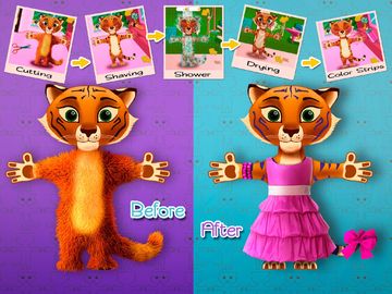 Zoo Hair Salon Game Screenshot