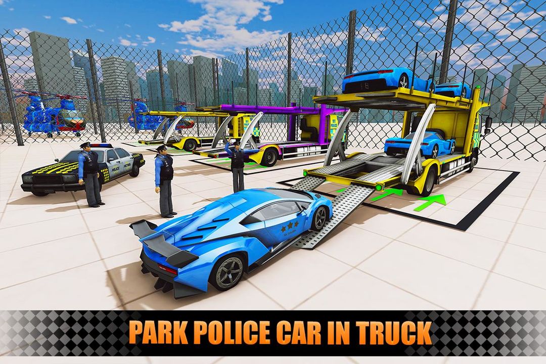 Screenshot of US Police City Car Transport Truck 3D