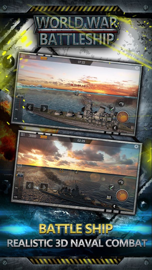 Screenshot of World War: Battleship (Lite)