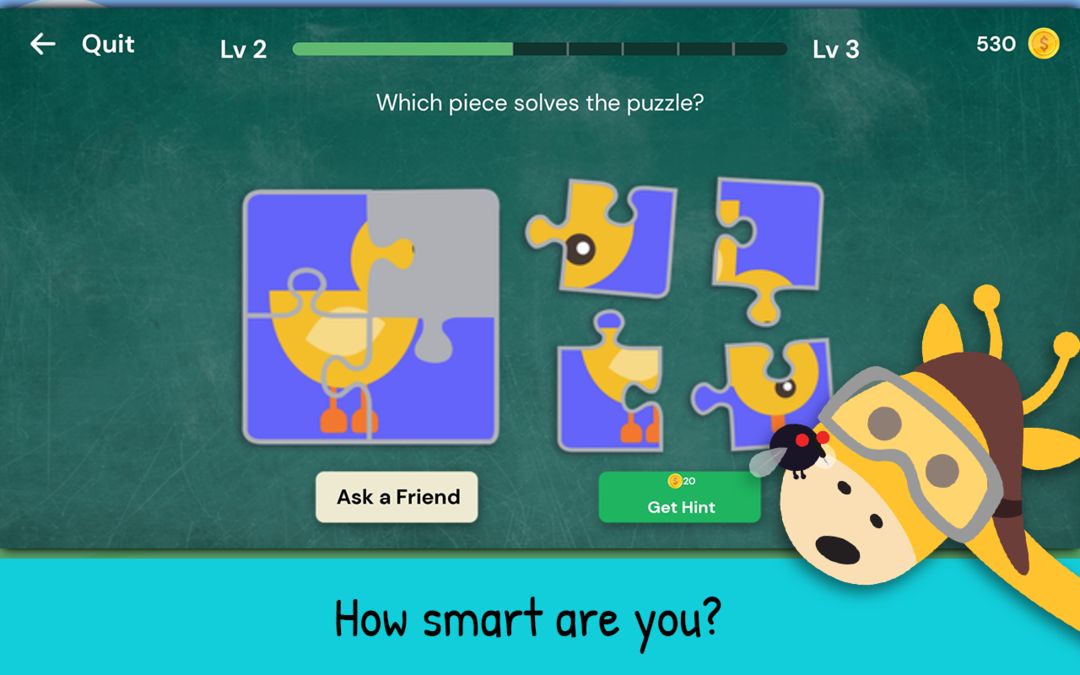 Screenshot of The Moron Test: IQ Brain Games