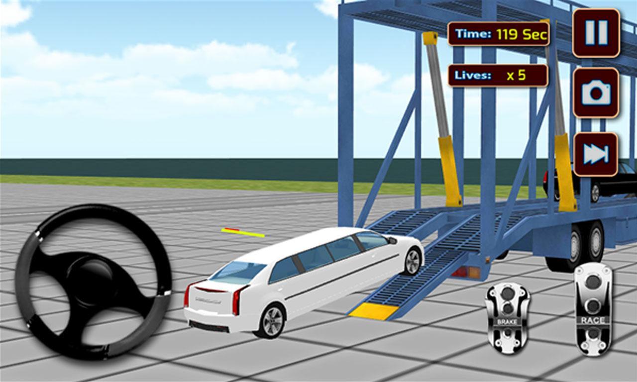 Cuplikan Layar Game 3D Limo Car Transporter : Air