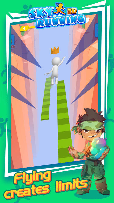 Screenshot of Sky Running 3D