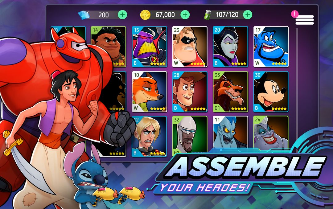 Disney Heroes: Battle Mode ภาพหน้าจอเกม