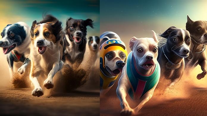 Captura de Tela do Jogo Dog Racing Puzzle Game Dog Run