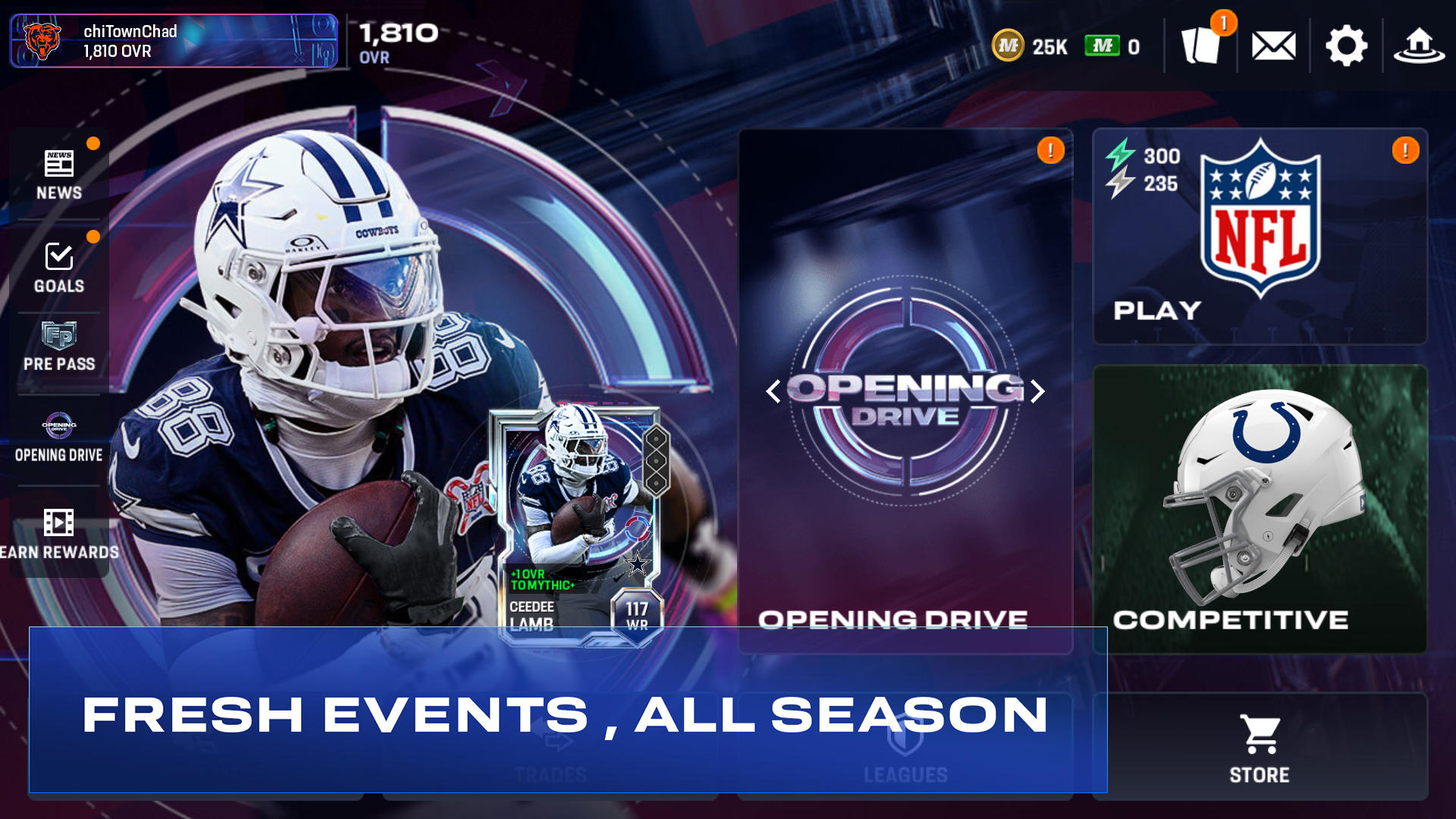 Cuplikan Layar Game Madden NFL 27 Mobile Football