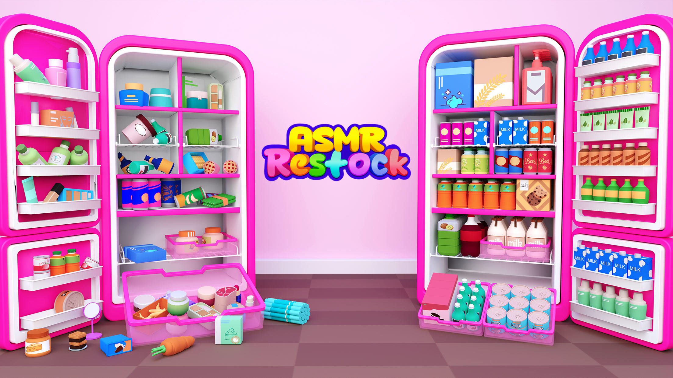 ASMR Restock: Fill the Fridge Game Screenshot