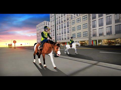 Screenshot dari video Rodeo Police Horse Simulator