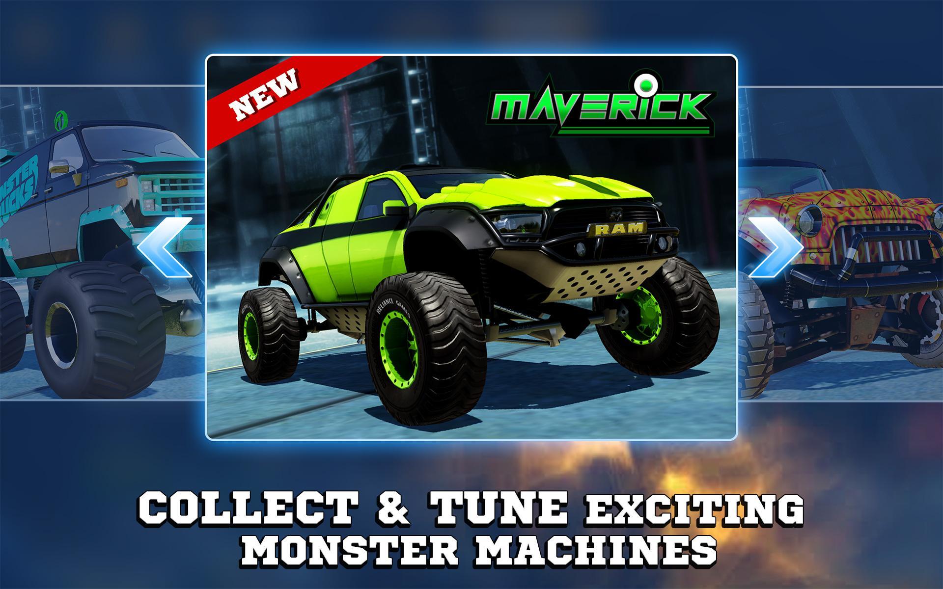 Скриншот игры Monster Trucks Racing 2021