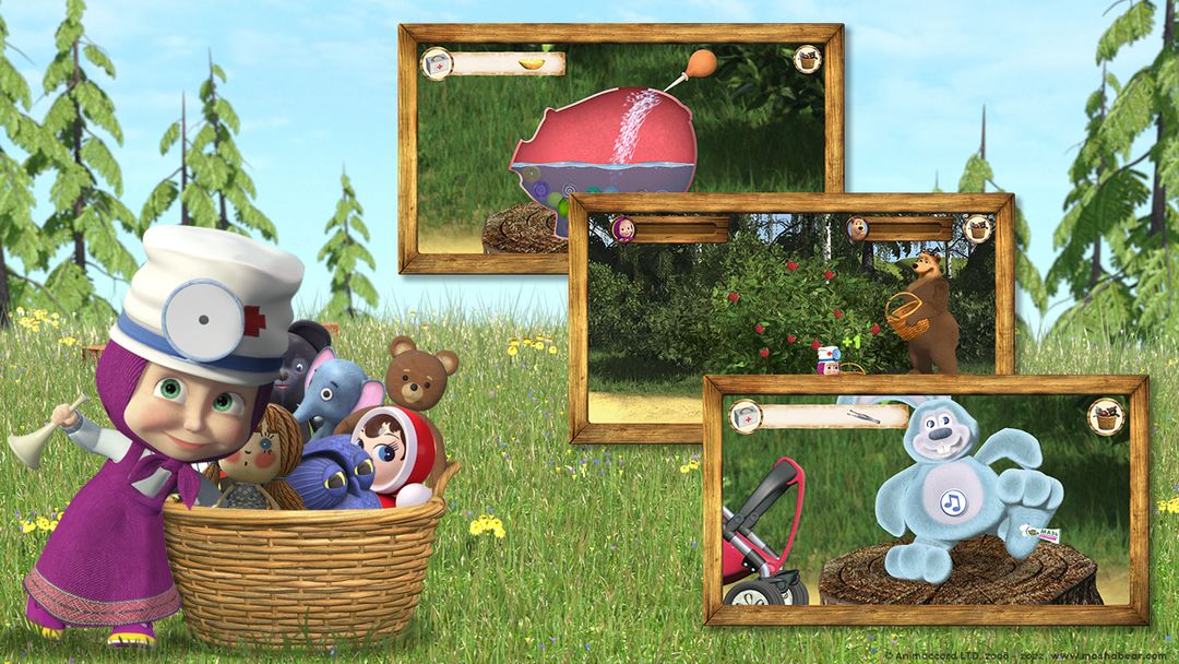 Screenshot of Masha and the Bear: Toy doctor
