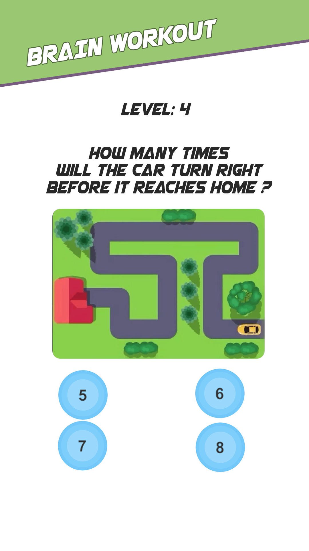 Brain Puzzle Workout Game Screenshot