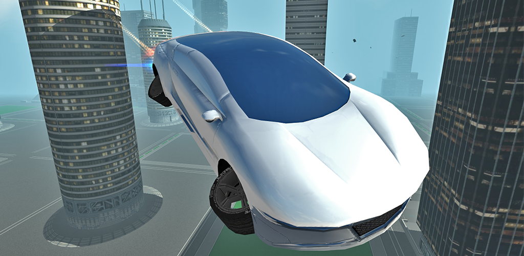 Banner of Futuristic Flying Car Driving 4