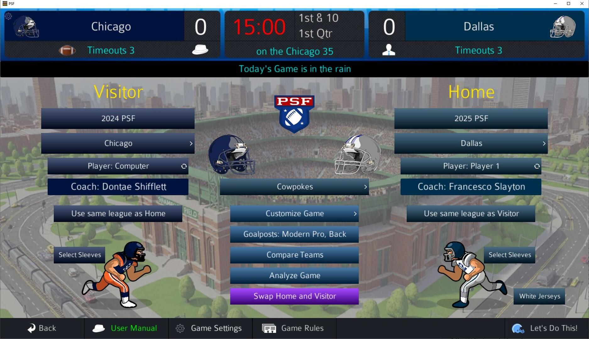 Pro Strategy Football 2026 Game Screenshot