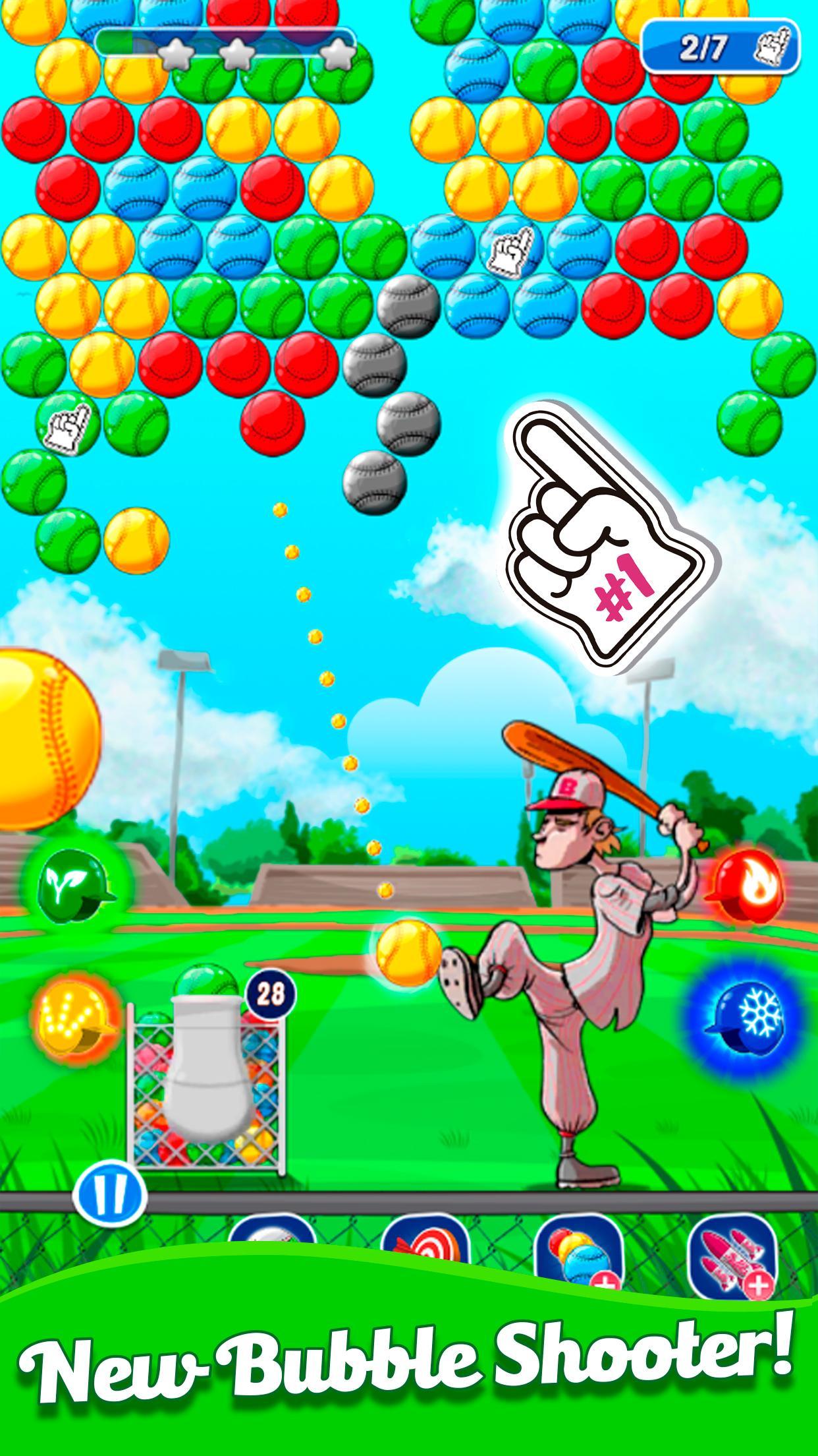 Screenshot 1 of Bubble Shooter de beisebol - acerte um home run 2.0