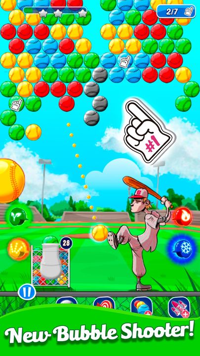 Screenshot 1 of Baseball Bubble Shooter - Hit A Homerun 2.0
