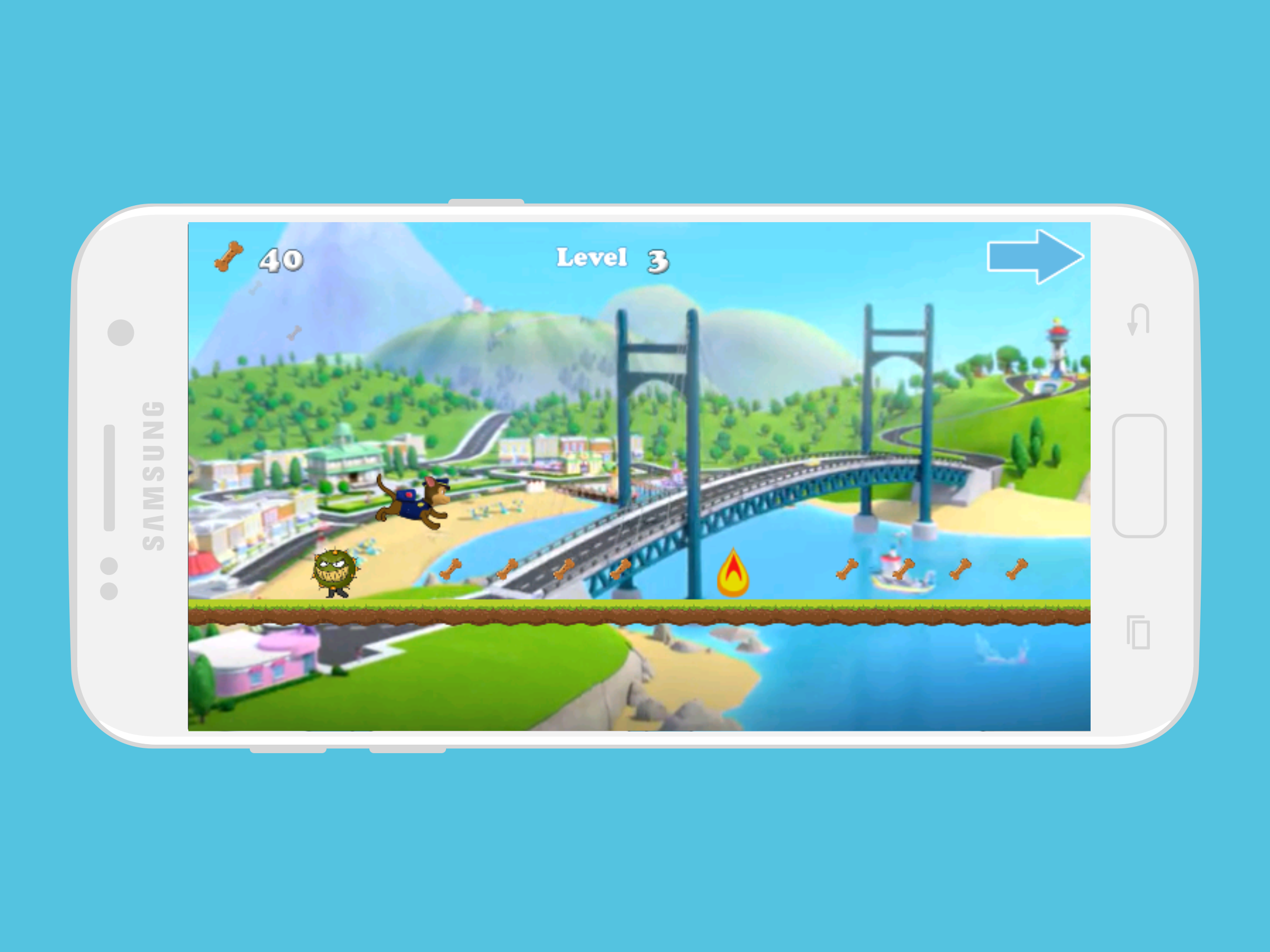 Captura de Tela do Jogo Pow Puppy Adventure: Patrol Mission