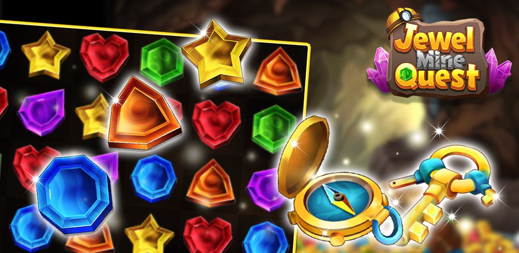 Jewel Mine Quest: Match-3 screenshot game