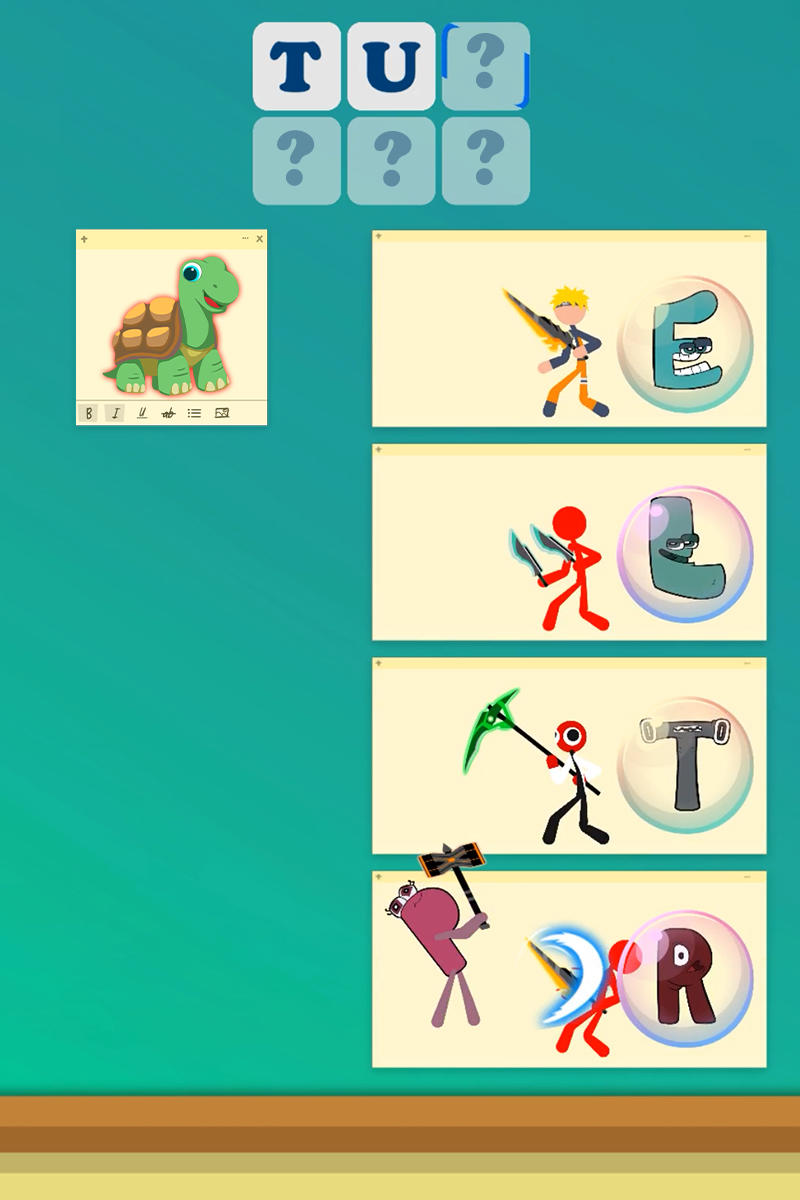 Tower Battle: Alphabet Connect Game Screenshot