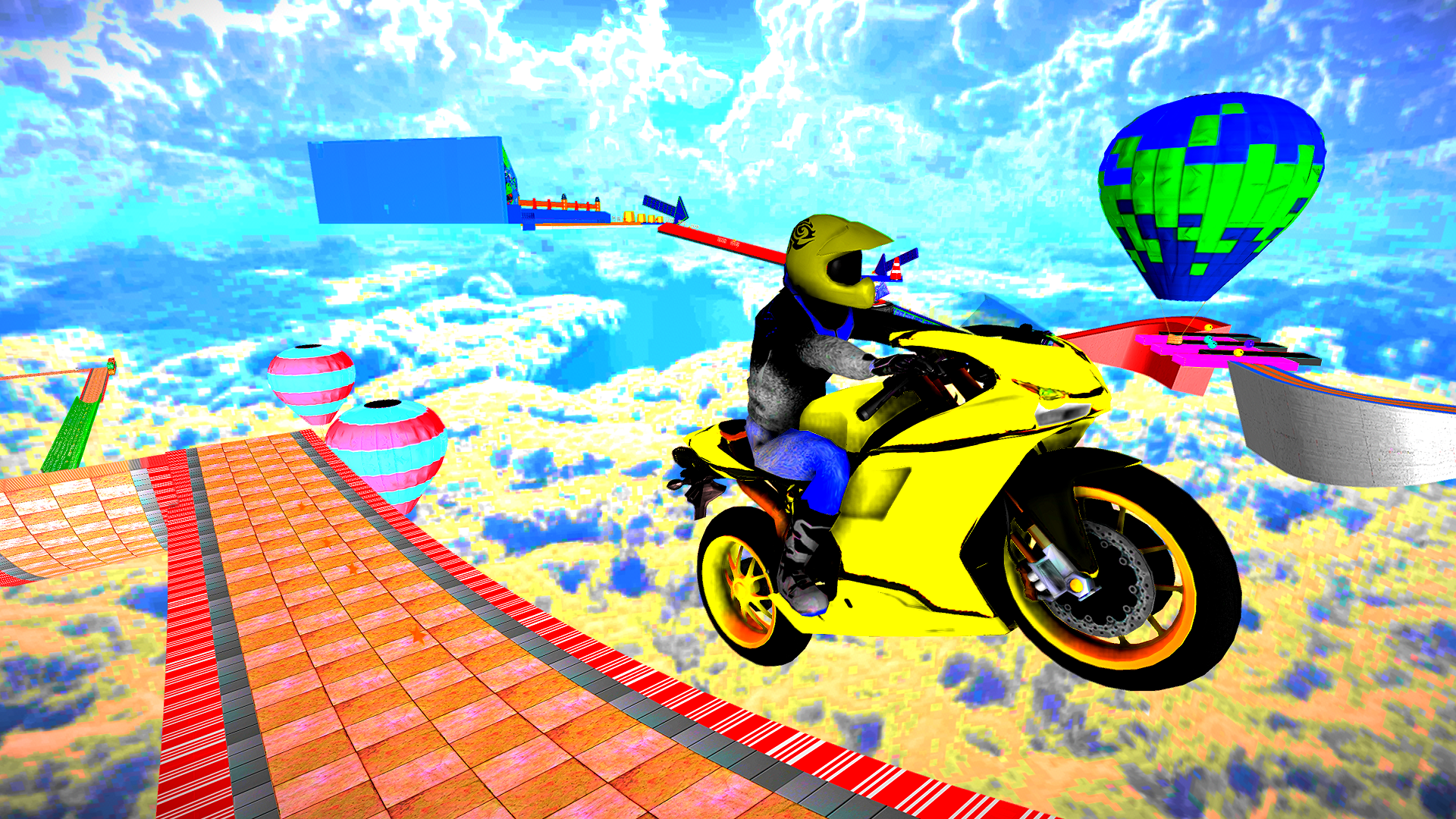 Скриншот игры Extreme Bike stunt Racing 3D