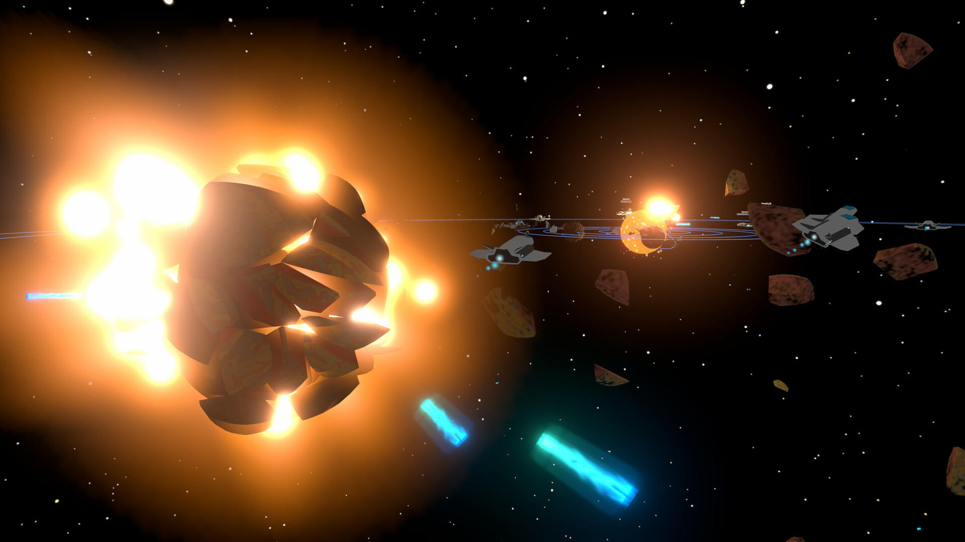 Screenshot of Angry Universe VR