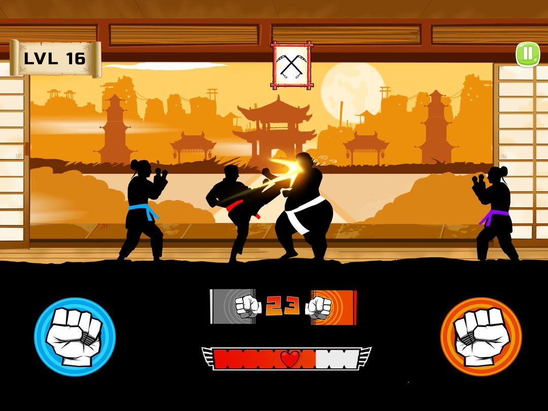 Karate Fighter : Real battles 게임 스크린 샷