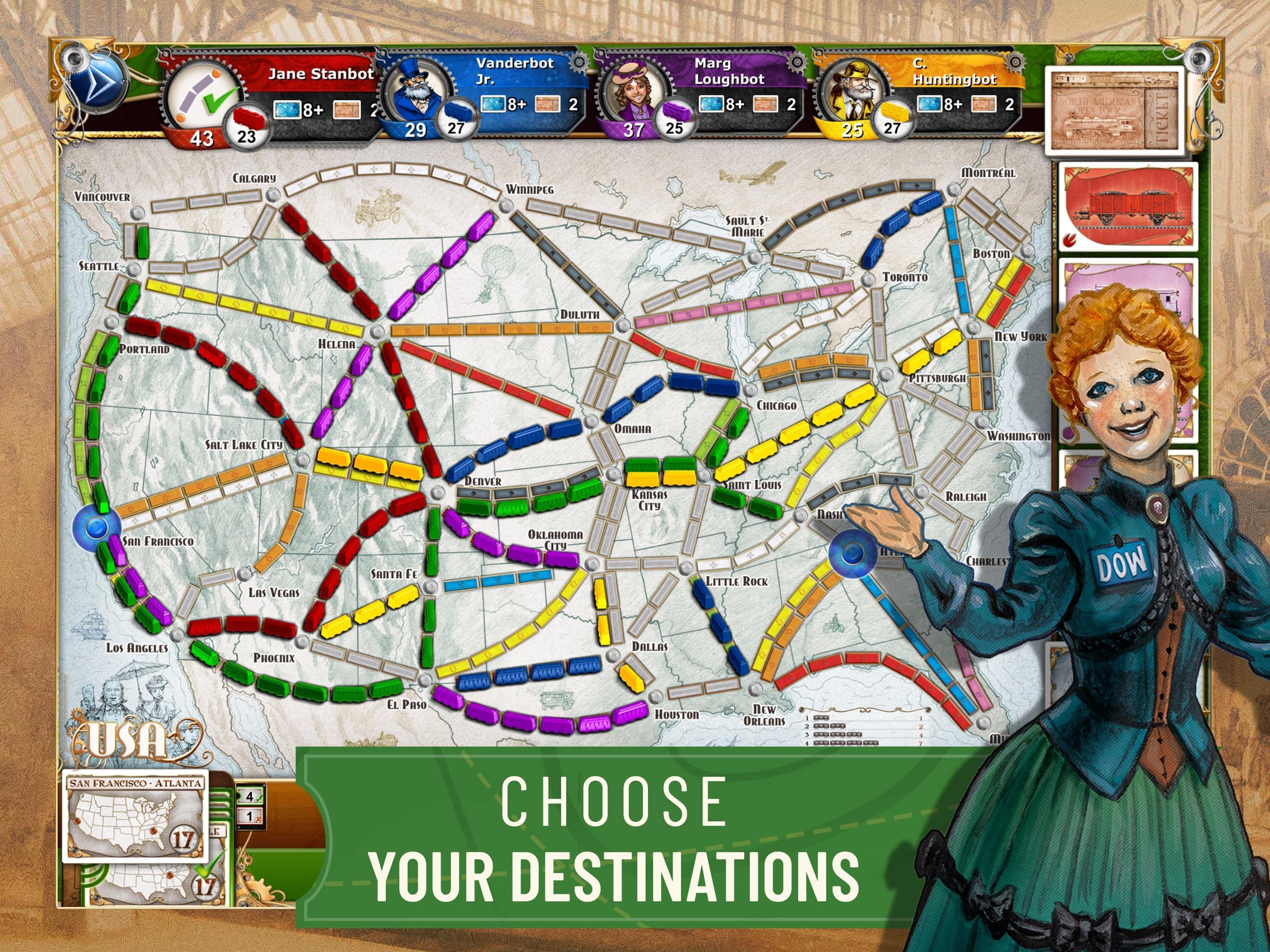Ticket to Ride Classic Edition Game Screenshot