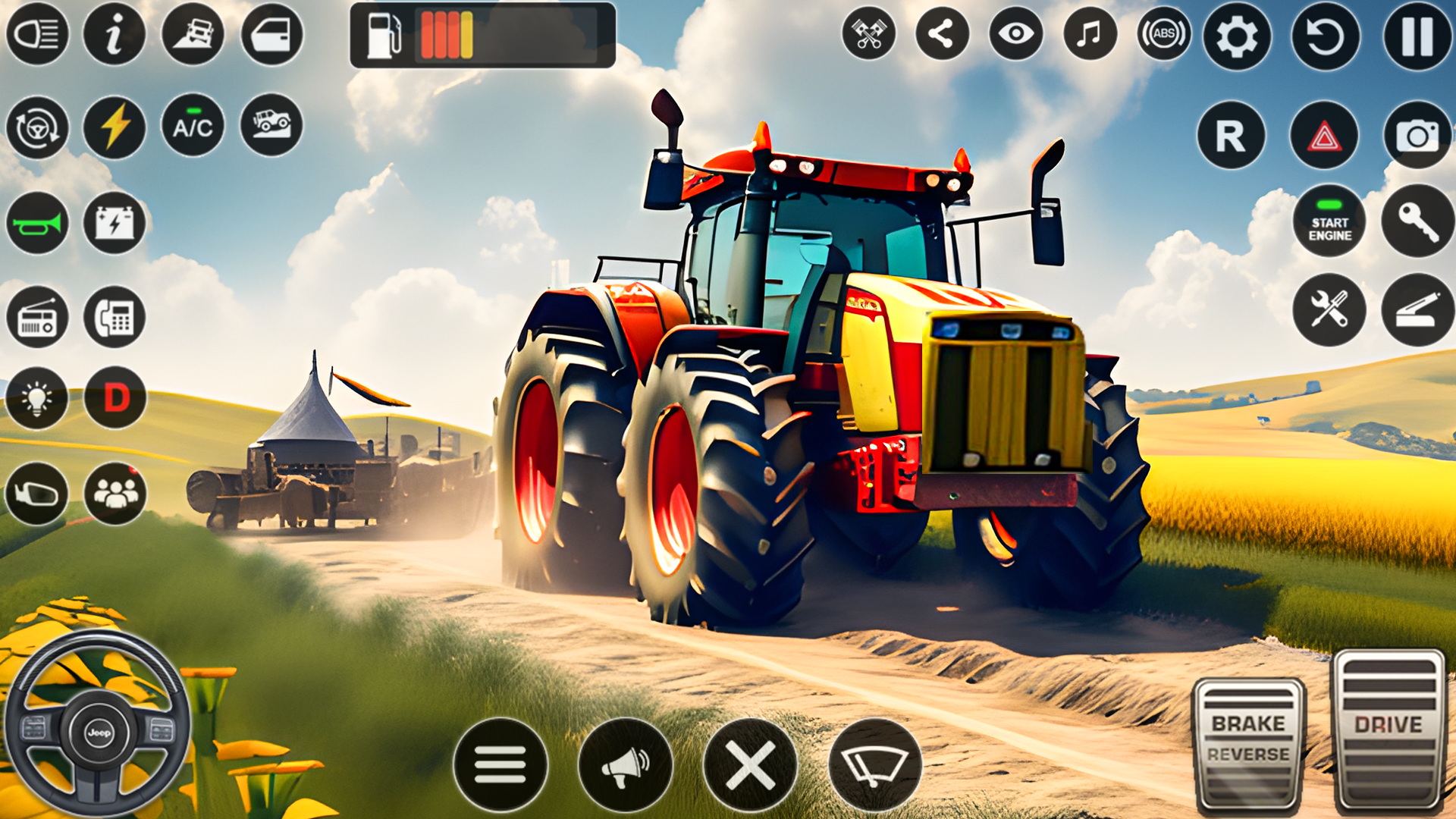 Real Tractor Driving Games 3D Game Screenshot