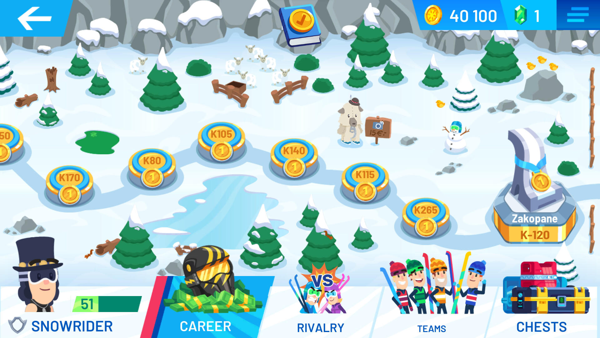 Screenshot of Ski Jump Challenge 2024