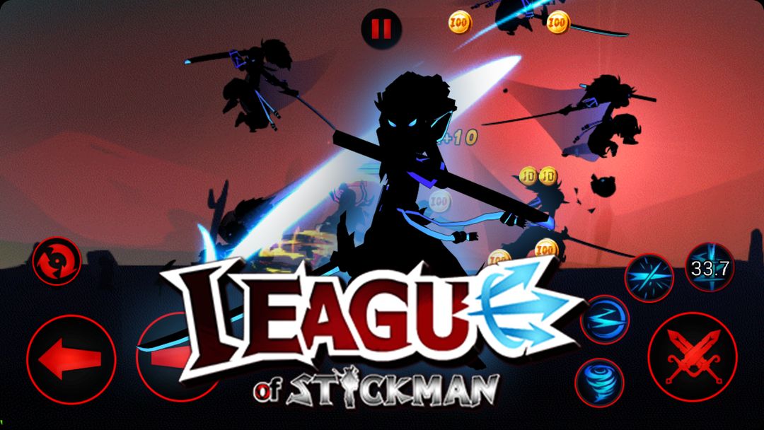 火柴人聯盟 League of Stickman：最爽動作手遊戲截圖
