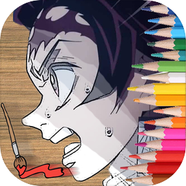 Coloring game for Demon Slayer