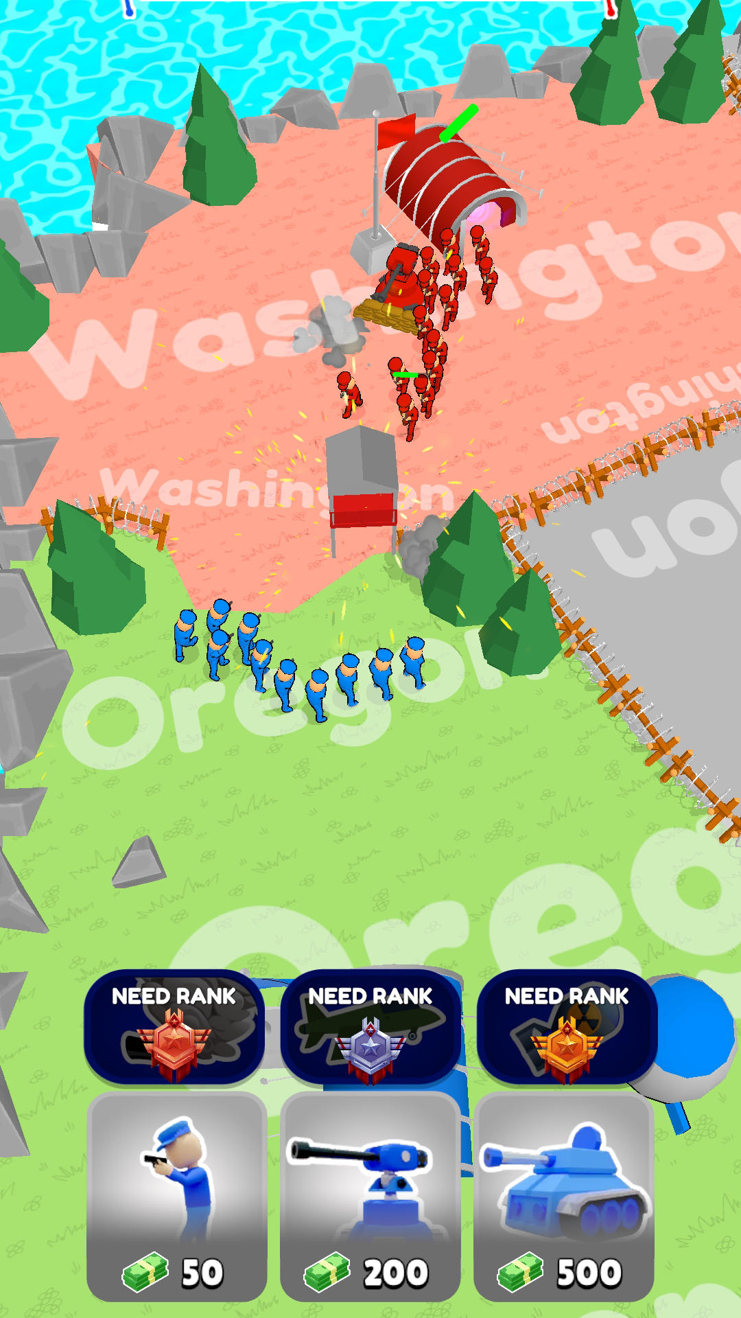 Screenshot of Fight the Army: War Zone State