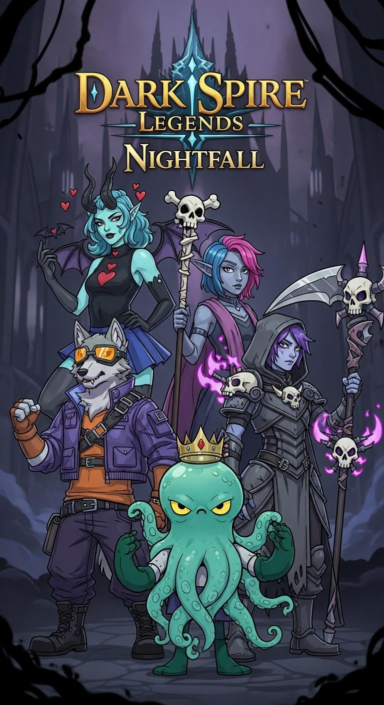 Dark Spire Legends: Nightfall Game Screenshot