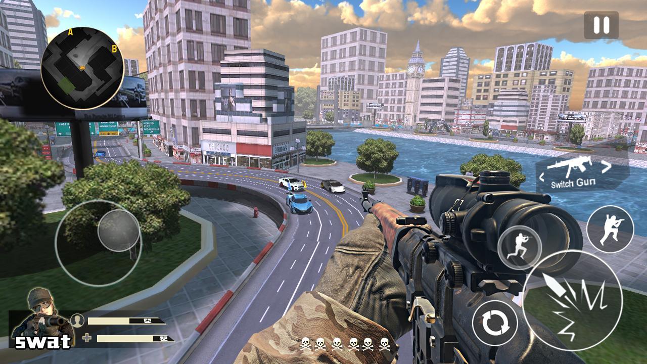 Traffic Sniper Shooter Game Screenshot