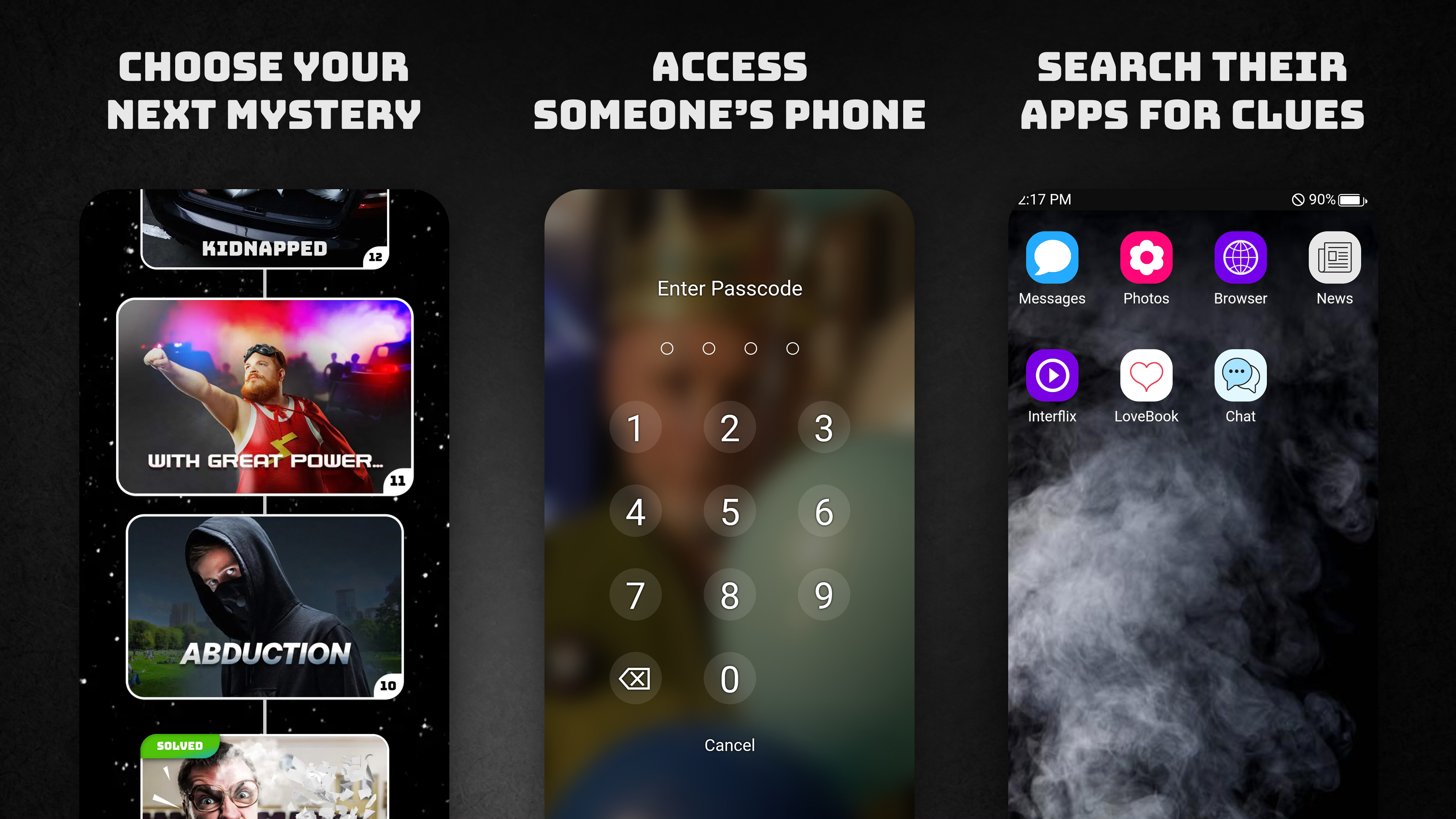 Peek a Phone - Detective Game Game Screenshot