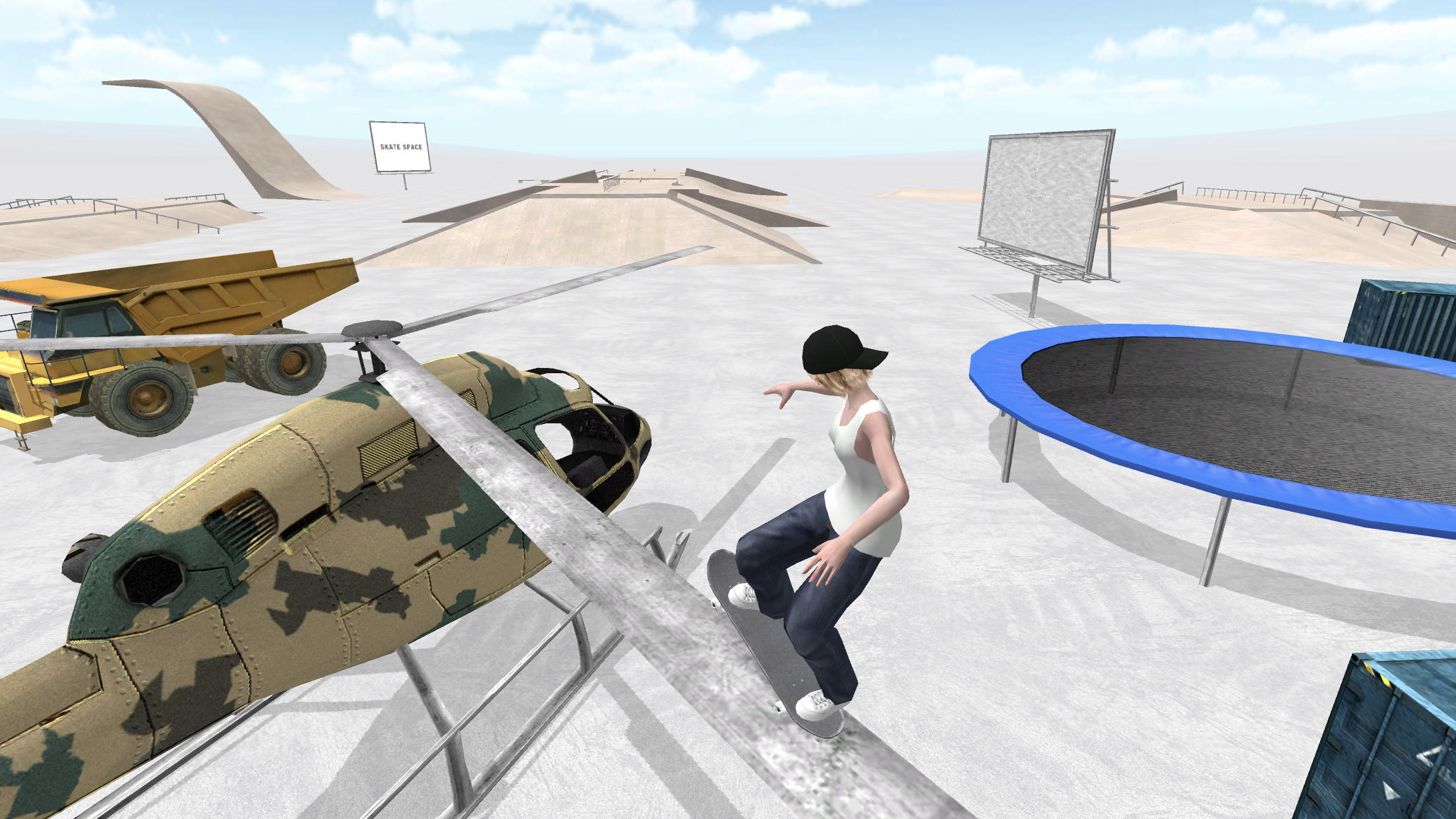 Skate Space Game Screenshot