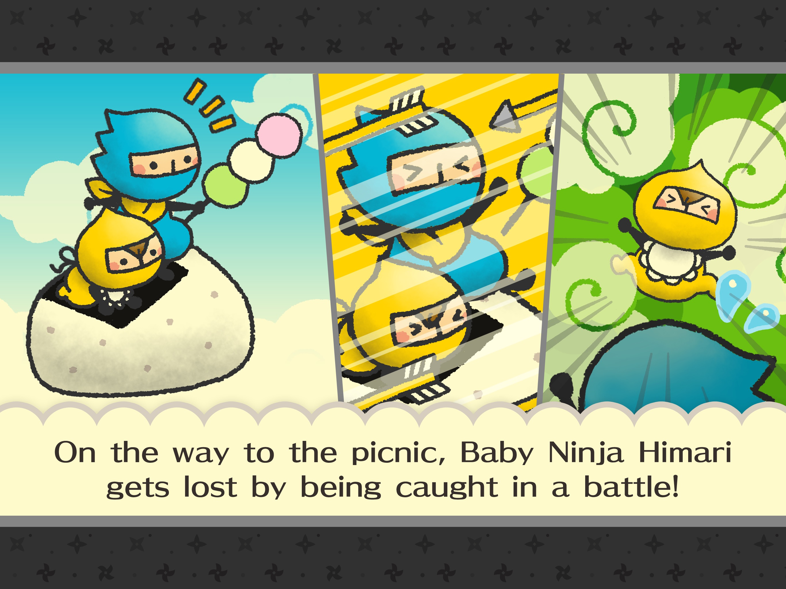 Oshinobisan - Sorao's Shuriken Shot - Game Screenshot