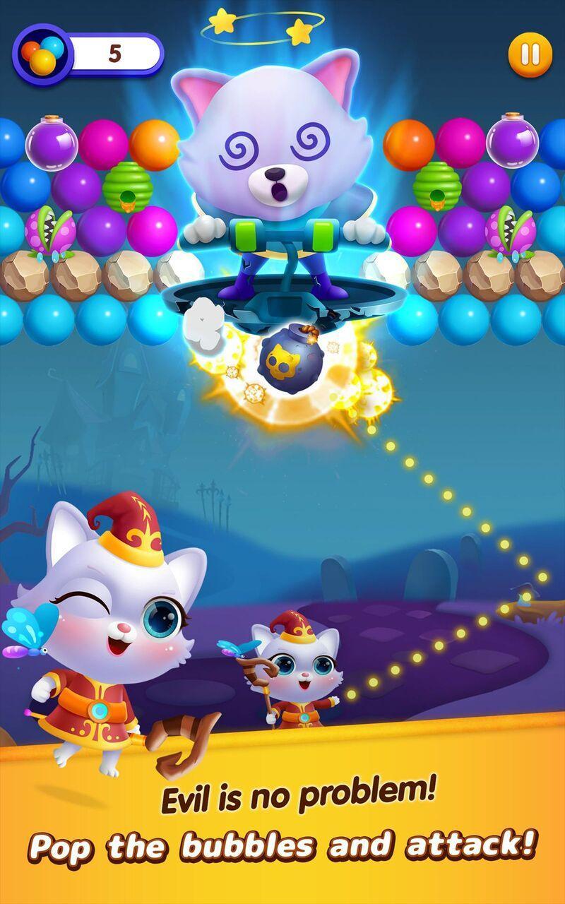 Screenshot 1 of Bắn bong bóng: Đảo mèo 2.0.0