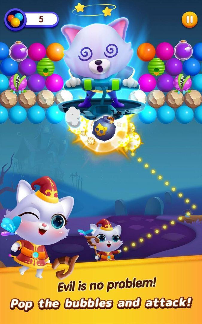 Bubble Shooter: Cat Island screenshot game