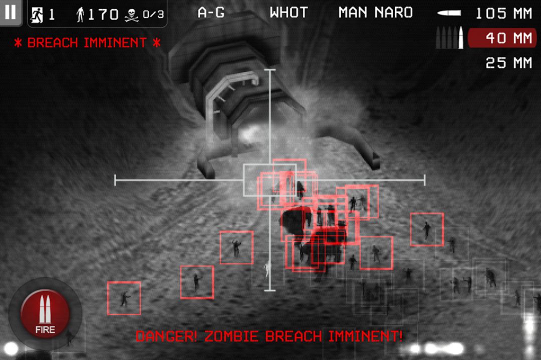Screenshot of Zombie Gunship Free