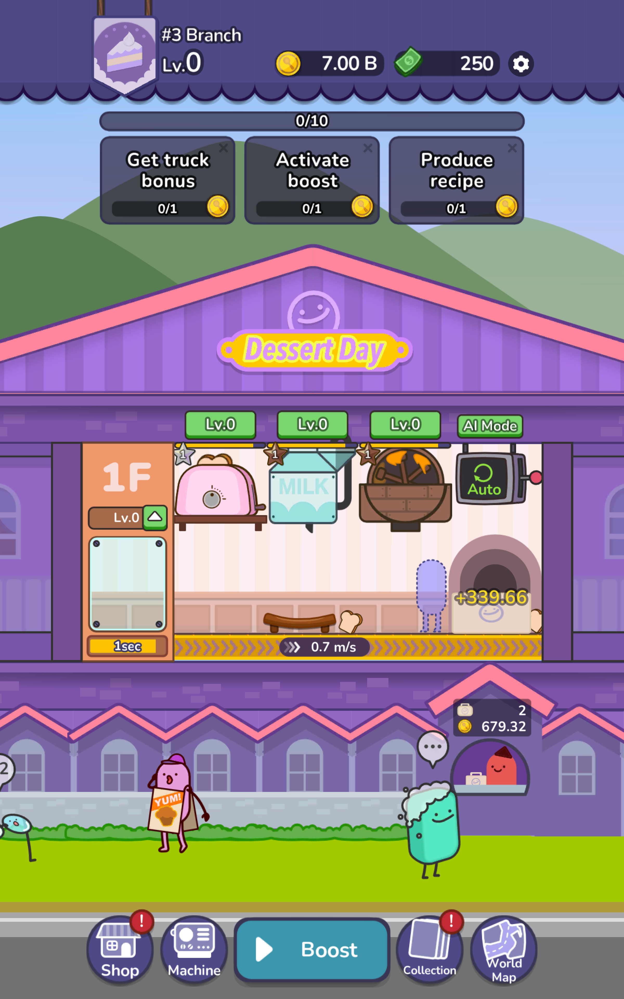 Idle Dessert Tycoon Game Screenshot