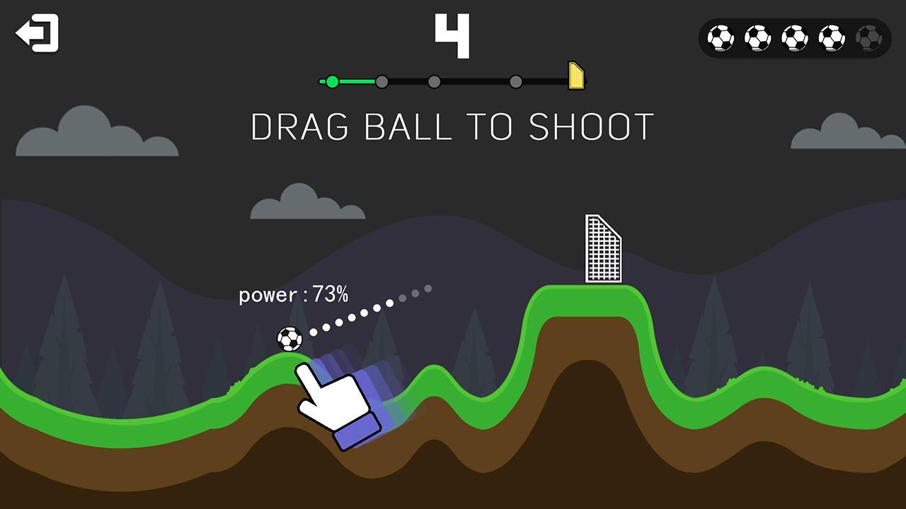 Screenshot of Kick Ball Goal-Fling Soccer