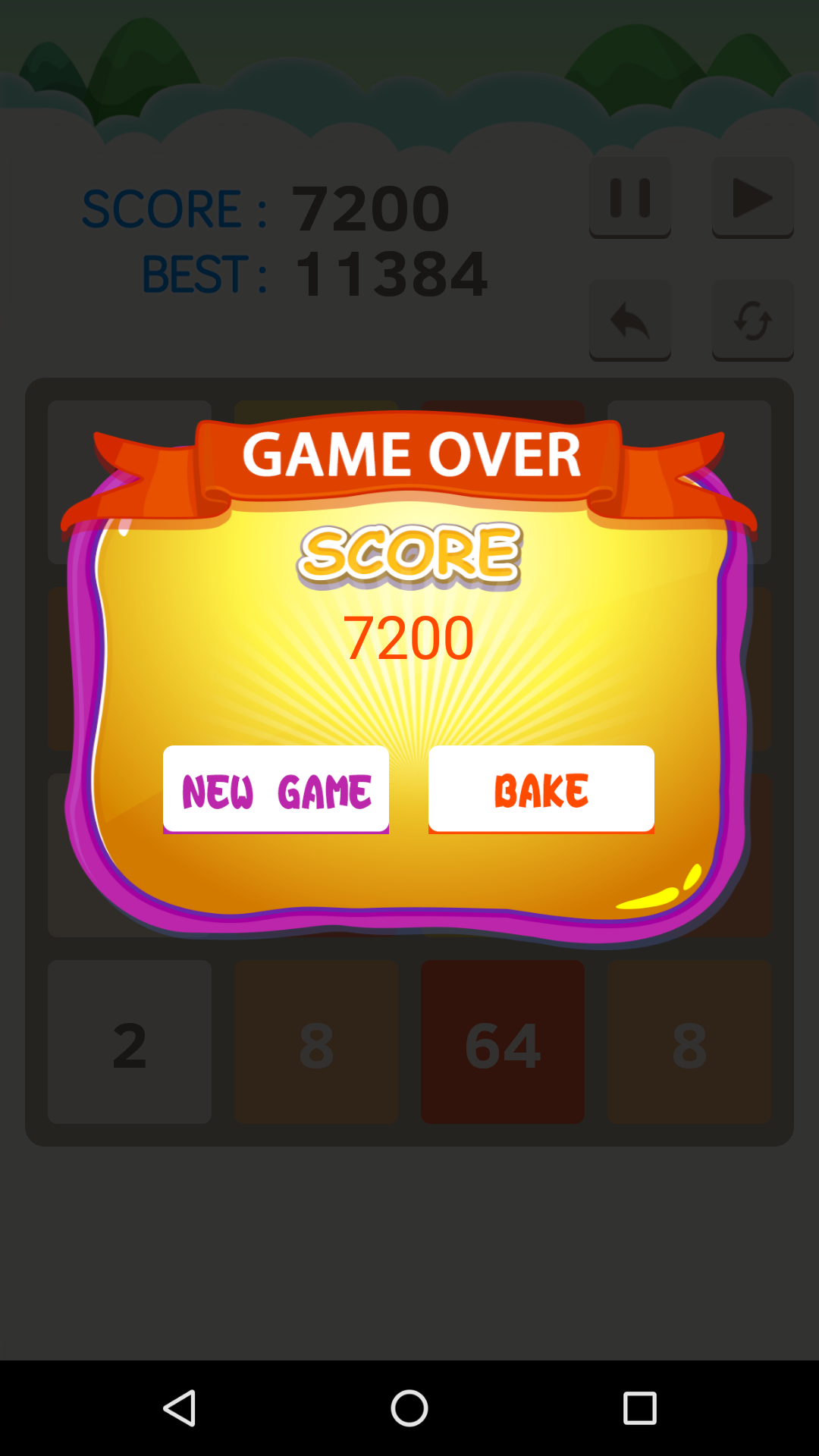 Cuplikan Layar Game 2048 game plus