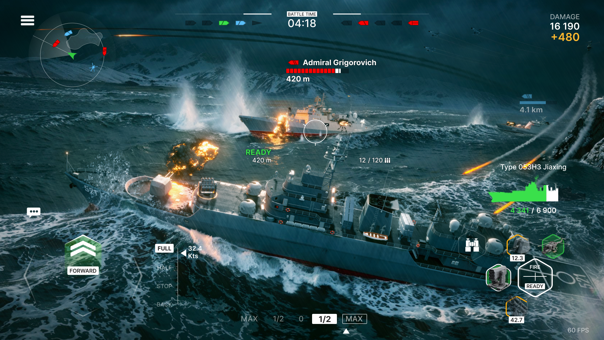 Warships Mobile 2 : Open Betaのキャプチャ